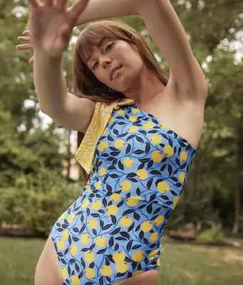 A One Shoulder Swimsuit