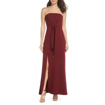 Xscape Strapless Popover Evening Gown