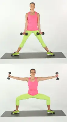 Sumo Squat With Side-Arm Raises