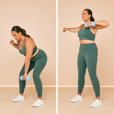 Dumbbell Arm Exercises: Lawn Mower