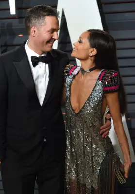 Thandie Newton and Ol Parker at Vanity Fair