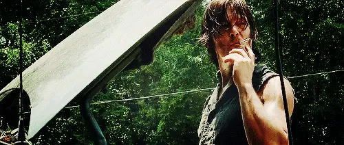 When he makes smoking this cigarette look so good that you momentarily forget everything you learned in D.A.R.E.