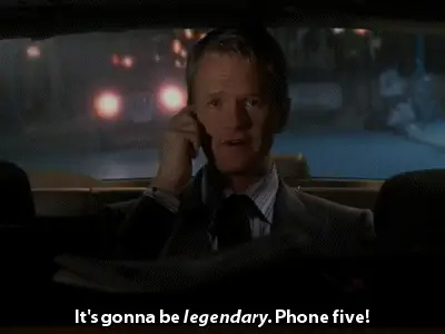 Or even an over-the-phone five.