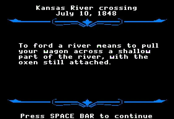 Fording the river was always the worst option to choose.