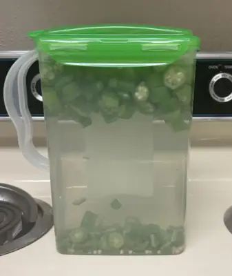 is okra water healthy