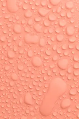 Peach Water Drops iPhone Wallpaper