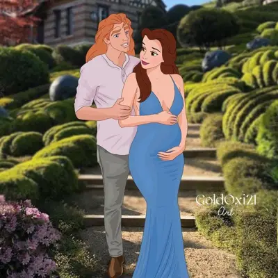 Princess Belle and Prince Adam