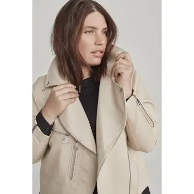 Shop a Similar Faux-Leather Moto Jacket