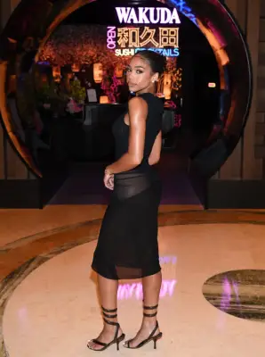 Lori Harvey at the WAKUDA Grand Opening in Las Vegas