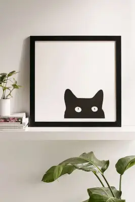 Black Cat Art Print
