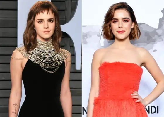Emma Watson and Kiernan Shipka