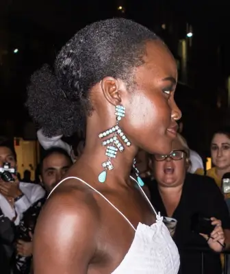 Lupita Nyong’o’s Refined Low Bun in 2017