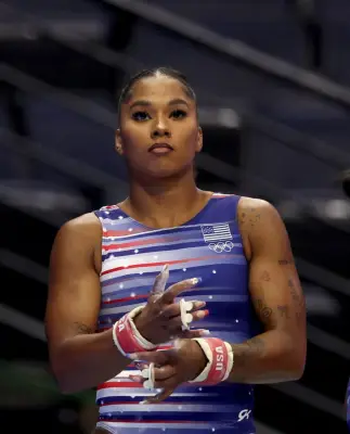 Jordan Chiles’s Red Flame Tattoo