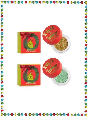 Kylie x Grinch Shimmer Eye Glaze Duo