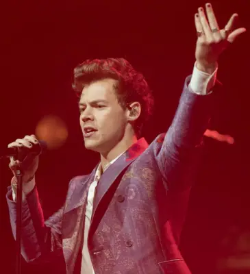 Harry Styles Wearing Black Nail Polish