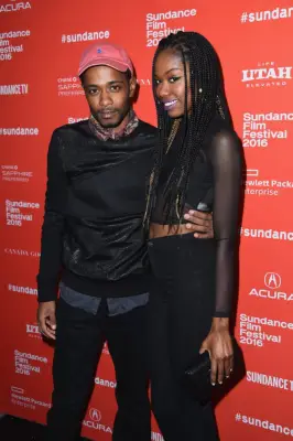 Xosha Roquemore and LaKeith Stanfield in 2016