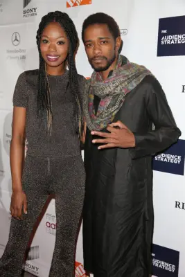 Xosha Roquemore and LaKeith Stanfield in 2016