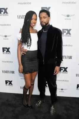 Xosha Roquemore and LaKeith Stanfield in 2018