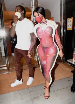 Cardi B and Offset in Los Angeles, January 2021