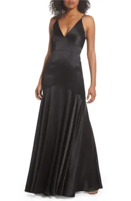Jill Stuart Corset Detail Satin Gown