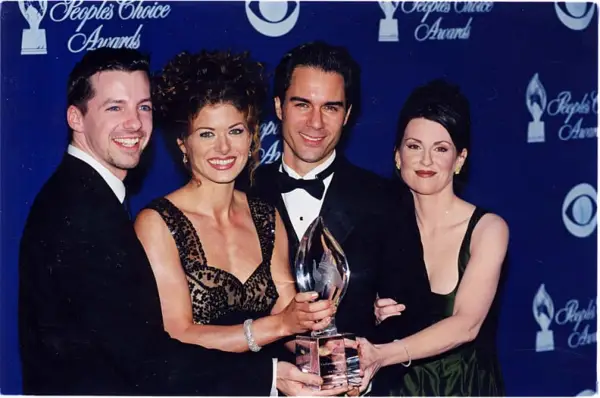 Sean Hayes, Debra Messing, Eric McCormack, and Megan Mullally; 1999 People