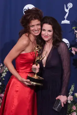 Debra Messing and Megan Mullally; 2000 Emmys