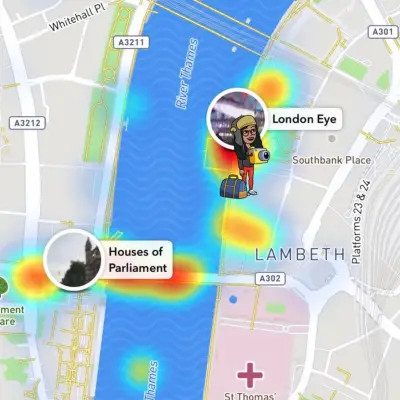 Taking in the sights at major tourist attractions.