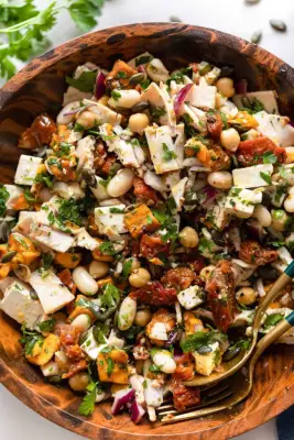 Mediterranean Dense Bean Salad