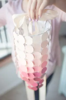 Paint Chip Chandelier
