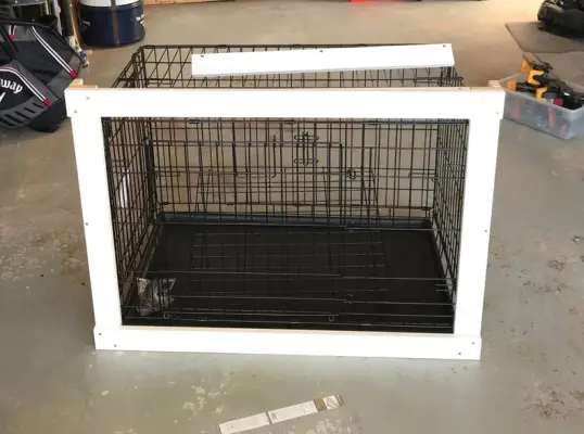 Putting the Dog Crate Furniture Together