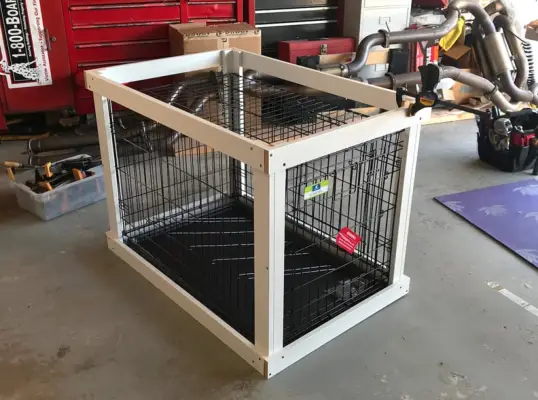 Putting the Dog Crate Furniture Together