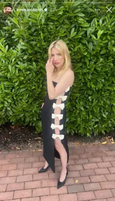 Emma Roberts at the Valentino Pop-Up in Bridgehampton