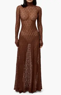 Best Long-Sleeved Sheer Dress