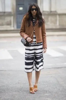 Layered Under a Shearling Jacket