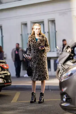 Style Your Leopard-Print Coat With: Combat Boots