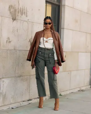 Leather Blazer Jacket