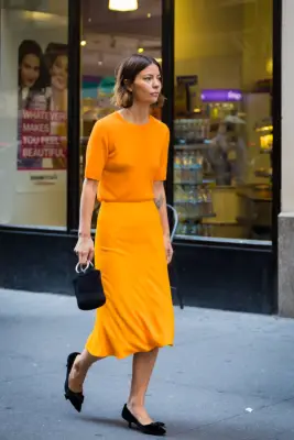 Go Monochrome in Orange, Then Add Black Accessories