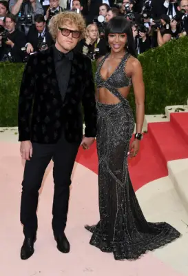 Peter Dundas and Naomi Campbell attend the 2016 Met Gala