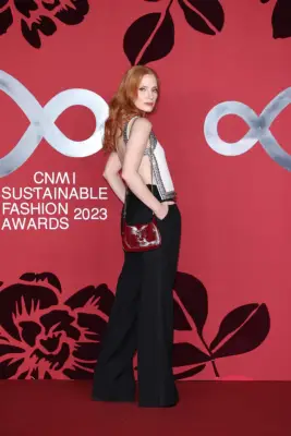 Jessica Chastain Wearing a Backless Top