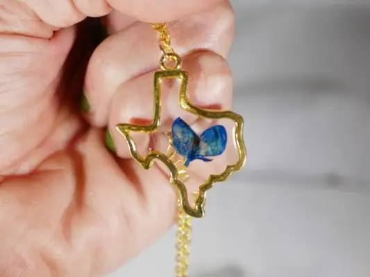 Texas Bluebonnet Necklace