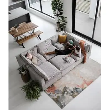 The TikTok Couch: Caruso Fabric Sleeper Sectional