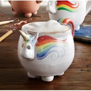 For Entertaining: Smoko Ceramic Elodie Unicorn Rainbow Teapot Set