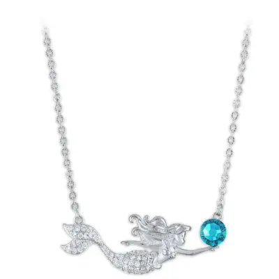 A Dainty Necklace: Disney Ariel Swarovski Crystal Necklace
