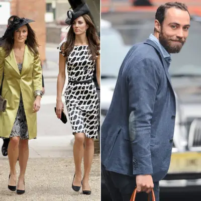 Kate, Pippa, and James Middleton