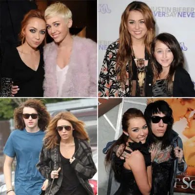 Miley, Brandi, Braison, Noah, and Trace Cyrus