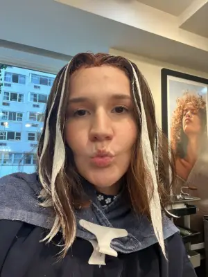 In process copper cowgirl hair color