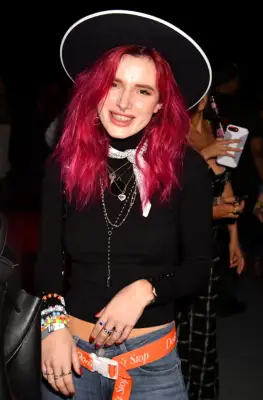 Bella Thorne With Magenta Hair