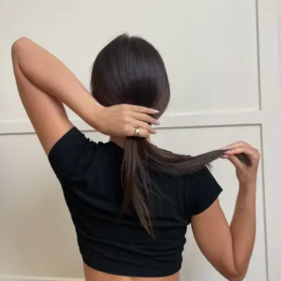 French Braid Tutorial, Step 1: Brush, Then Bend