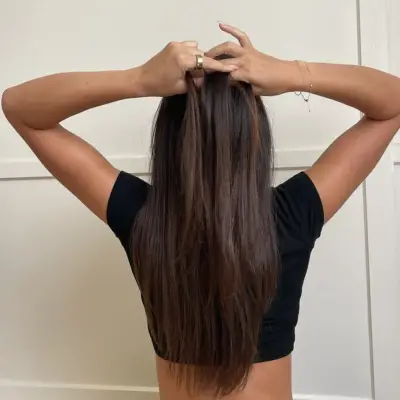 French Braid Tutorial, Step 3: Separate Into 3 Pieces