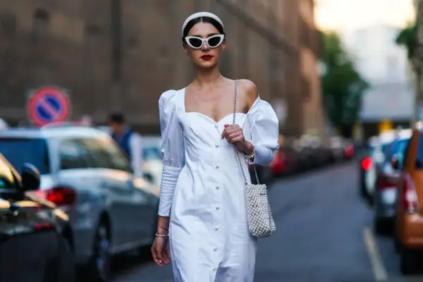 Trend Inspiration: Pearl Headband With Middle Part
